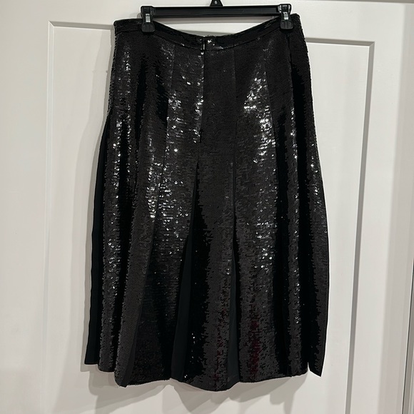 Micheal Kors Sequin pleated skirt with sheer inserts. - Picture 1 of 5